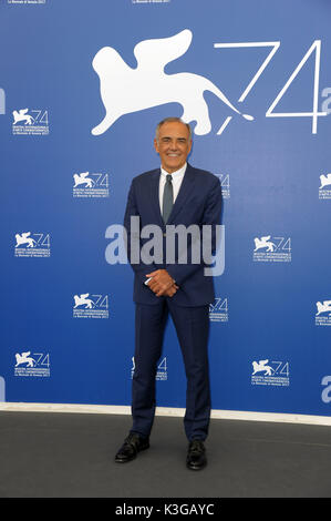 Venedig, Italien. 03 Sep, 2017. 74. Filmfestival von Venedig, Photocall-Biennale College Kino - 6. Edition Bild: Alberto Barbera Credit: Unabhängige Fotoagentur Srl/Alamy leben Nachrichten Stockfoto