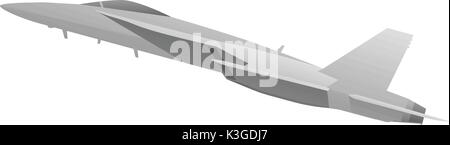 Moderne militärische Fighter Jet Stock Vektor
