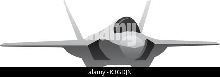 Moderne militärische Fighter Jet Stock Vektor