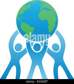 Teamwork logo Stock Vektor