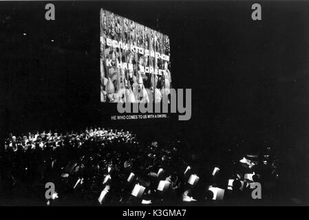 SCREENING VON ALEXANDER NEWSKI in der Royal Festival Hall im Jahr 1989 Stockfoto