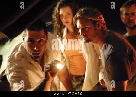 LOST Serie Nr. 1/Episode #4 - Walkabout Tx: 28/08/05 Matthew Fox als Jack, Evangeline Lilly als Kate, Josh Holloway als Sawyer, Dominic Monaghan als Charlie VERLOREN Stockfoto