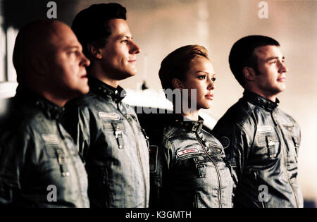 Die fantastischen Vier wenden Sie sich bitte an die Twentieth Century Fox Presse für weitere Informationen. Die FANTASTISCHEN VIER MICHAEL CHIKLIS als Sache, Ioan Gruffudd als Mr. Fantastic, Jessica Alba als die Unsichtbare Frau, Chris Evans, die menschliche Fackel Datum: 2005 Stockfoto
