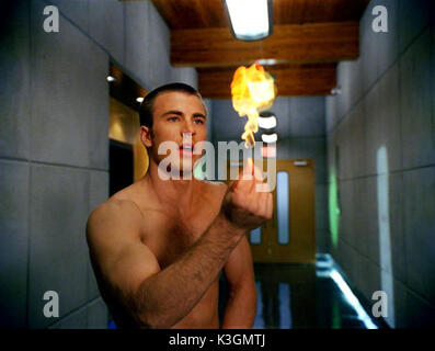 Die fantastischen Vier Für weitere Informationen wenden Sie sich bitte an die Pressestelle von Twentieth Century Fox. Die FANTASTISCHEN VIER CHRIS EVANS, die menschliche Fackel Datum: 2005 Stockfoto