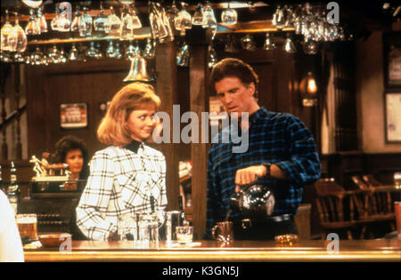 CHEERS SHELLEY solange Diane Chambers, Ted Danson als Sam Malone Stockfoto