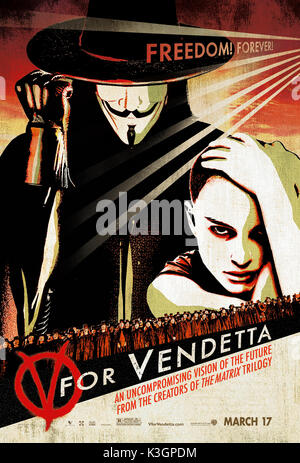 V für Vendetta Datum: 2005 Stockfoto