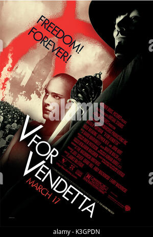 V für Vendetta Datum: 2005 Stockfoto