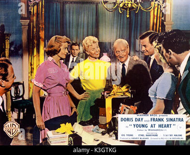 Junge Herzen ALAN HALE JR., DOROTHY MALONE, Frank Sinatra, DORIS DAY, Robert Keith, GIG YOUNG, ELISABETH FRASER, [?] Stockfoto