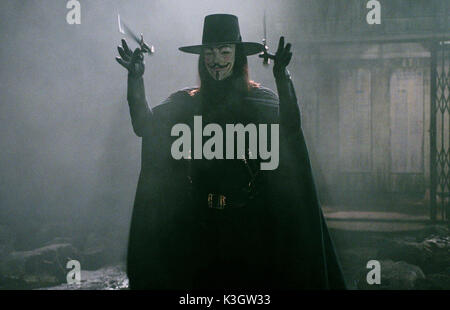 V für Vendetta Hugo Weaving Datum: 2006 Stockfoto
