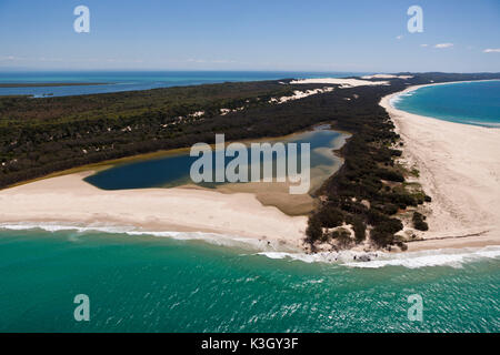 Luftaufnahme von Moreton Island, Brisbane, Australien Stockfoto