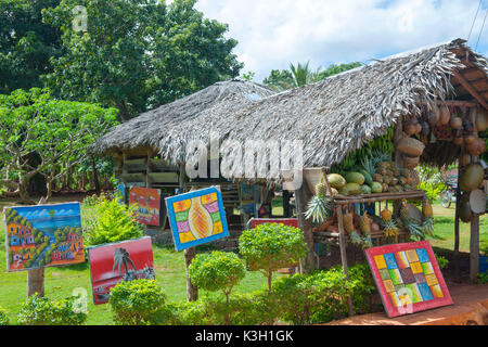 Die Dominikanische Republik, Halbinsel Samana, los Galeras Galerie an der Straße von Los Galeras des Dorfes Rincon Stockfoto