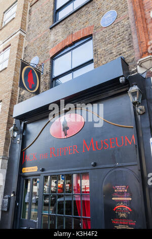 England, London, Whitechapel, Kabel-Straße, Jack The Ripper Museum Stockfoto