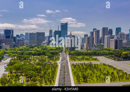 Japan, Tokyo City, Chiyoda Bezirk, Imperial Palace explanade Stockfoto