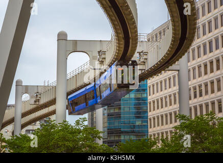 Japan, Chiba City, Hängebahn Stockfoto