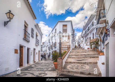 Spanien, Provinz Malaga, Frigliana Stadt, Stockfoto