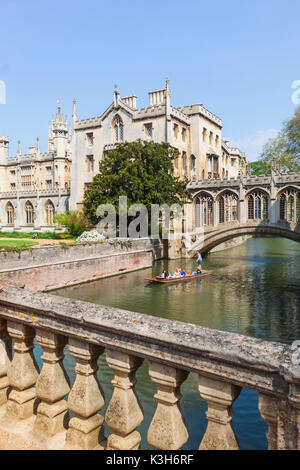 England, Cambridgeshire, Cambridge, St.Johannes College, Seufzer-Brücke Stockfoto