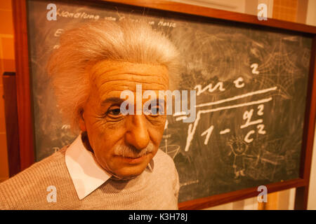 England, London, Madame Tussauds, Wachsfigur von Albert Einstein Stockfoto