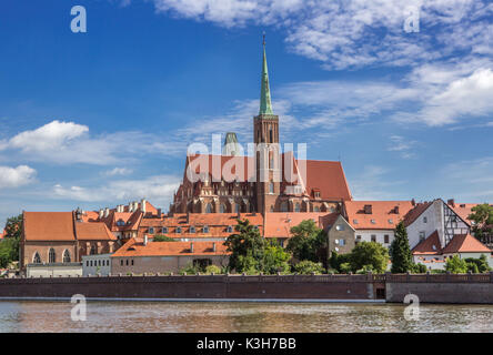 Polen, Breslau, die Dominsel, Holly Kreuz Kirche Stockfoto