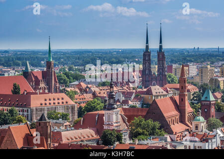 Polen, Breslau, Panorama Stockfoto