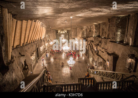 Polen, in der Nähe von Krakow City, Stadt, Wielizka Wielizka Salzminen, UNESCO-Weltkulturerbe, Stockfoto