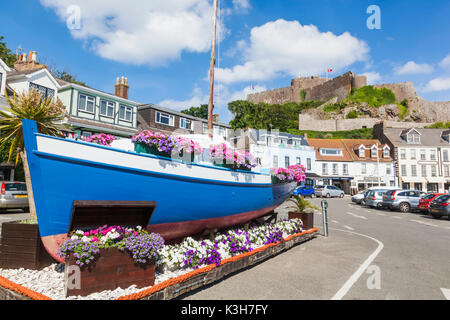 Vereinigtes Königreich, Kanalinseln, Jersey, Gorey, Mont Hochmuts Burg Stockfoto