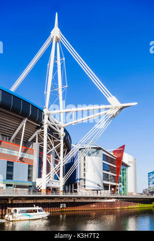 Wales, Cardiff, The Millenium Stadion aka Fürstentum Stockfoto