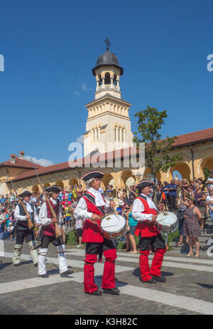 Rumänien, Alba Julia Stadt Alba Julia Citadel, Parade, Reintregirii Neamului Dom Stockfoto