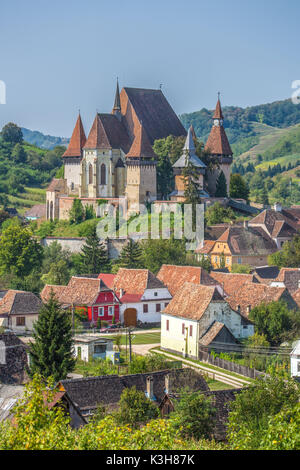 Rumänien, Sibiu County, Birthälm Stadt, Kirchenburg von Birthälm, UNESCO-Weltkulturerbe, Stockfoto