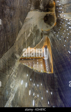 Rumänien, Siebenbürgen, in der Nähe von targo Mures Stadt, Salzbergwerk von Werk Turda Stockfoto