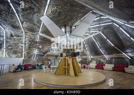 Rumänien, Siebenbürgen, in der Nähe von targo Mures Stadt, Salzbergwerk von Werk Turda Stockfoto