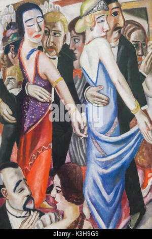 Deutschland, Bayern, München, The Pinakothek Museum of Modern Art (Pinakothek der Moderne), Bild mit dem Titel "Tanz in Baden-Baden" von Max Beckmann datiert 1923 Stockfoto