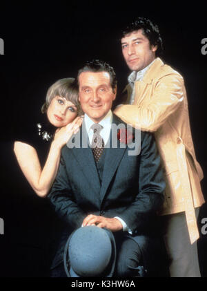 Die neuen RÄCHER JOANNA LUMLEY als Purdey, PATRICK MACNEE als John Steed, GARETH HUNT als Mike Gambit Stockfoto