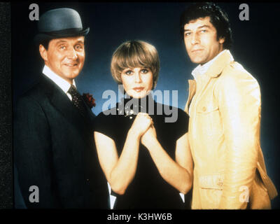 Die neuen RÄCHER PATRICK MACNEE als John Steed, Joanna Lumley als Purdey, GARETH HUNT als Mike Gambit Stockfoto