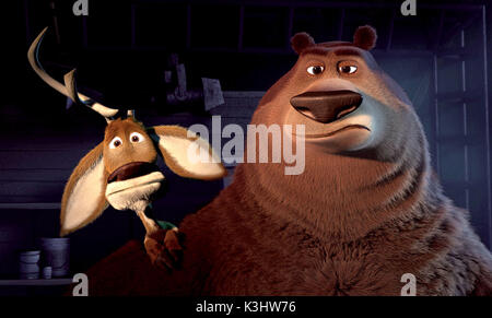 OPEN SEASON Ashton Kutcher stimmen Elliot, Martin Lawrence stimmen Boog Datum: 2006 Stockfoto