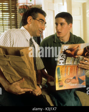 AMERICAN PIE Eugene Levy, Jason Biggs Datum: 1999 Stockfoto