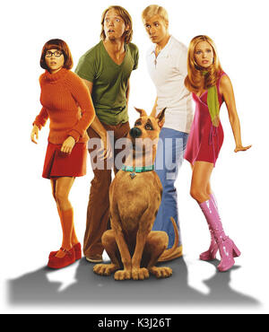 SCOOBY DOO 2: MONSTERS UNLEASHED LINDA CARDELHNI, MATTHEW LILARD, FREDDIE PRINZ JR, SARAH MICHELLE GELLER Datum: 2004 Stockfoto