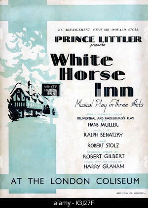WHITE HORSE INN THEATER White Horse Inn Theatre, London Coliseum, Charing Cross Road, 1940 Stockfoto