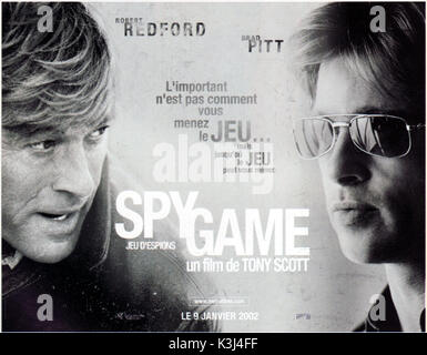SPY GAME Robert Redford, BRAD PITT Datum: 2001 Stockfoto