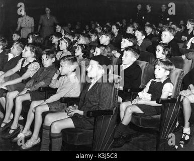 Für Kinder Samstag morgen FILM CLUB C. 1948 Stockfoto