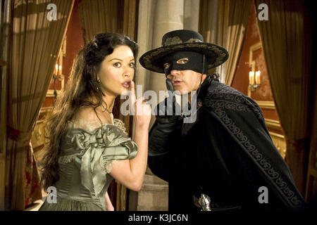 Die LEGENDE DES ZORRO CATHERINE ZETA - JONES, Antonio Banderas DIE LEGENDE DES ZORRO Stockfoto