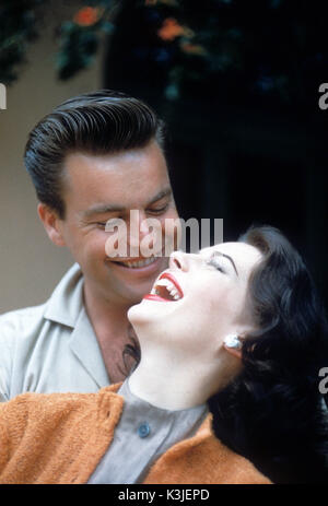 ROBERT WAGNER und Natalie Wood in den 1950er Jahren Stockfoto