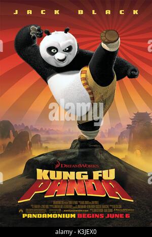 KUNG FU PANDA JACK BLACK voices Po KUNG FU PANDA Datum: 2008 Stockfoto