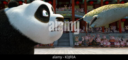 KUNG FU PANDA JACK BLACK voices Po, RANDALL DUK KIM stimmen Oogway KUNG FU PANDA Datum: 2008 Stockfoto
