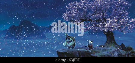 KUNG FU PANDA RANDALL DUK KIM stimmen Oogway, DUSTIN HOFFMAN voices Master Shifu KUNG FU PANDA Datum: 2008 Stockfoto
