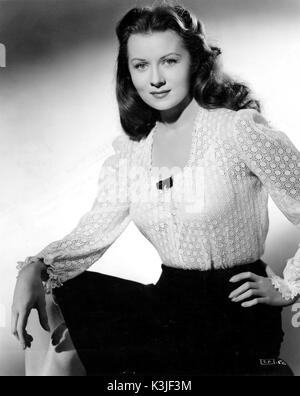 RHONDA FLEMING, US-amerikanische Schauspielerin 1945 Rhonda Fleming fotografiert. Stockfoto