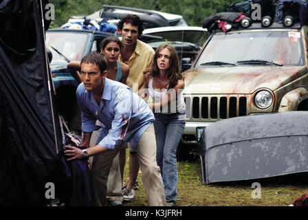 WRONG TURN DESMOND HARRINGTON, Emmanuelle Chriqui, Jeremy Sisto, ELIZA DUSHKU falsch abbiegen Datum: 2003 Stockfoto