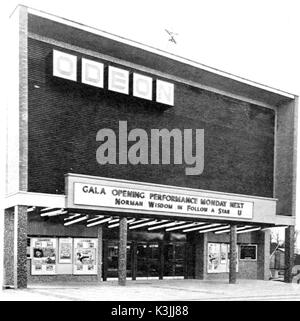 ODEON KINO, harlow als erste völlig neue Kino in Großbritannien vom Eigentümer gebaut, um die Rank Organisation seit dem Zweiten Weltkrieg und 1244 gemeldet Stockfoto