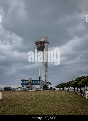 Der Tower im Hafen von Le Havre, Frankreich. Stockfoto