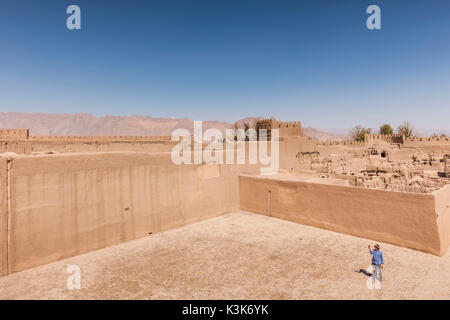 Iran, südöstlichen Iran Rayen, Arg e Rayen, uralten Adobe Zitadelle Stockfoto