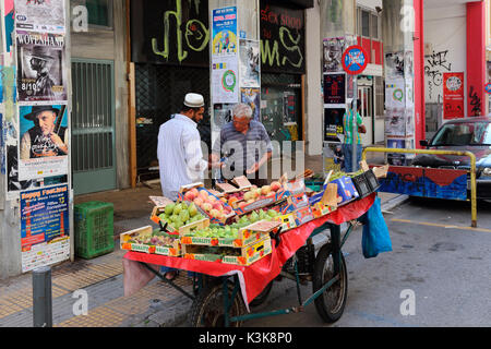 Griechenland Athen Straßenhändler Stockfoto